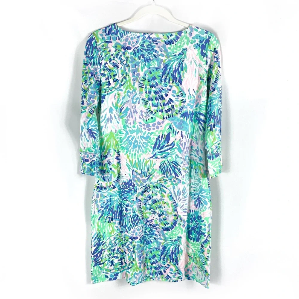 Lilly Pulitzer UPF 50+ Sophie Dress Shell of A Party Print Buttons‎ Size S - Picture 9 of 9